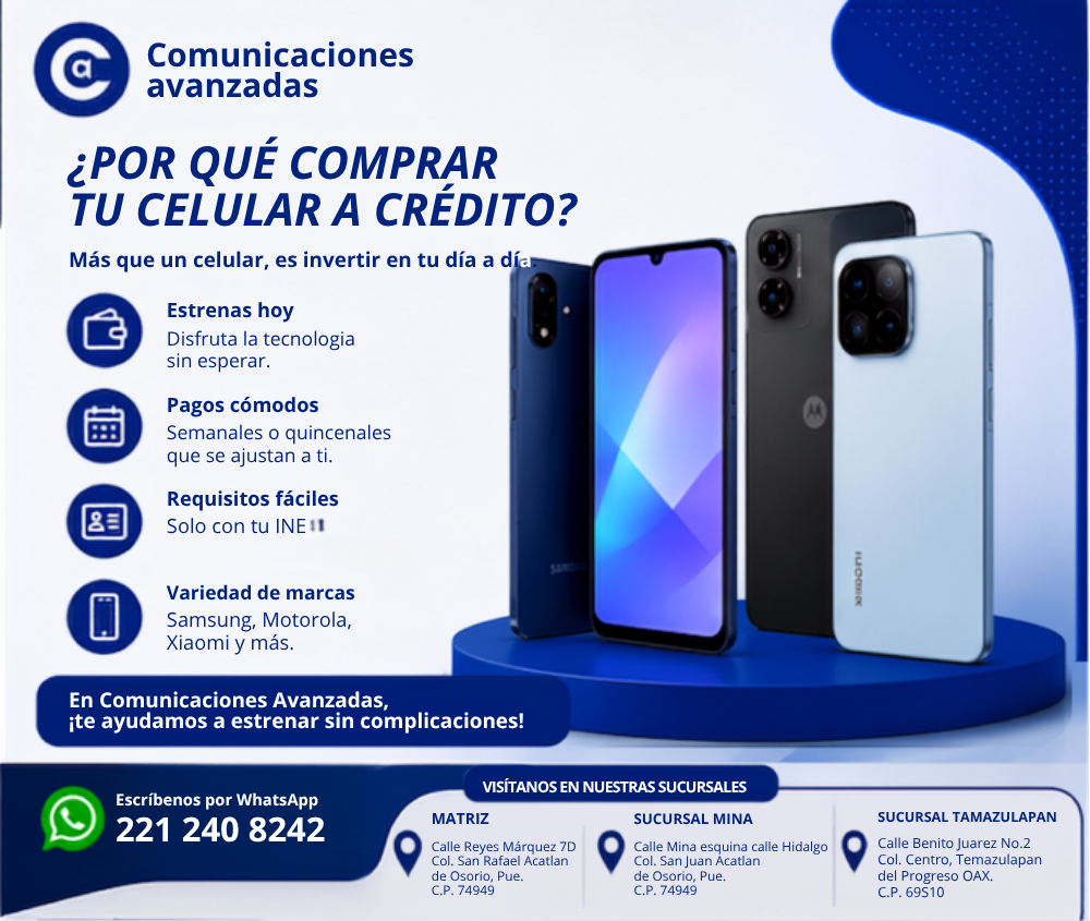 Comunicaciones Avanzadas Facebook ad: Chat with us