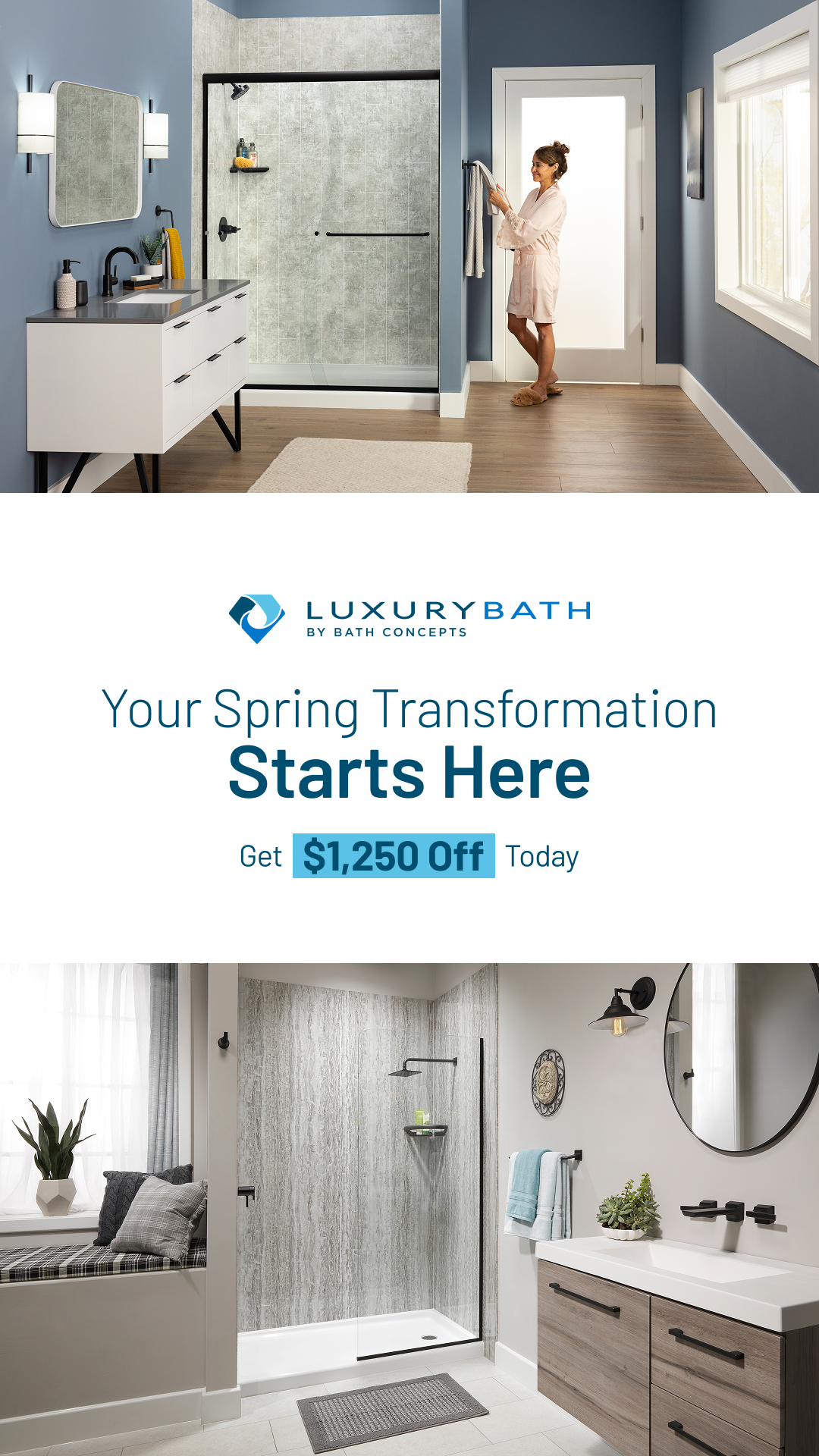 Luxury Bath Facebook ad from Apr 13, 2026