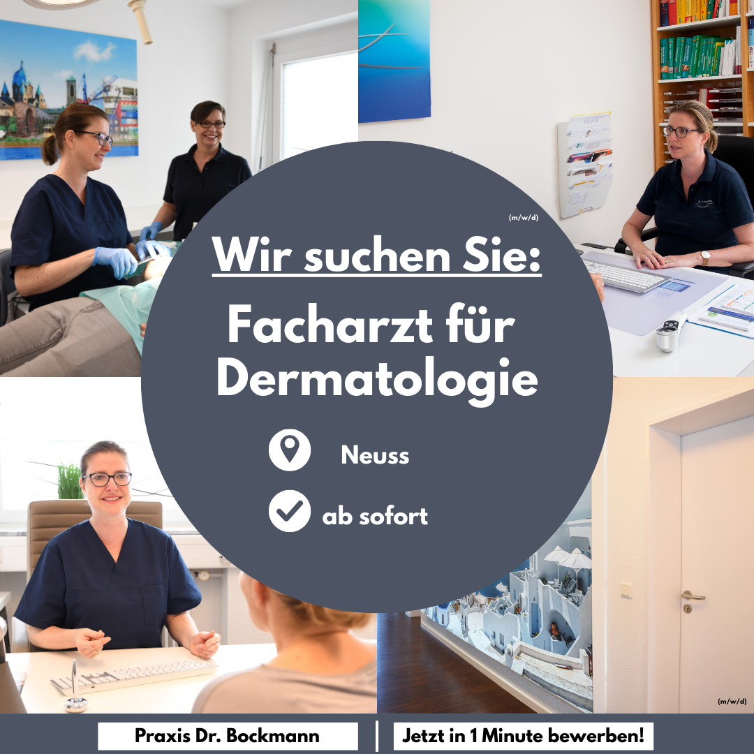 Hautarztpraxis Dr. med. Annette Bockmann Facebook ad: Wir suchen Sie als Facharzt für Dermatologie! (m/w/d)