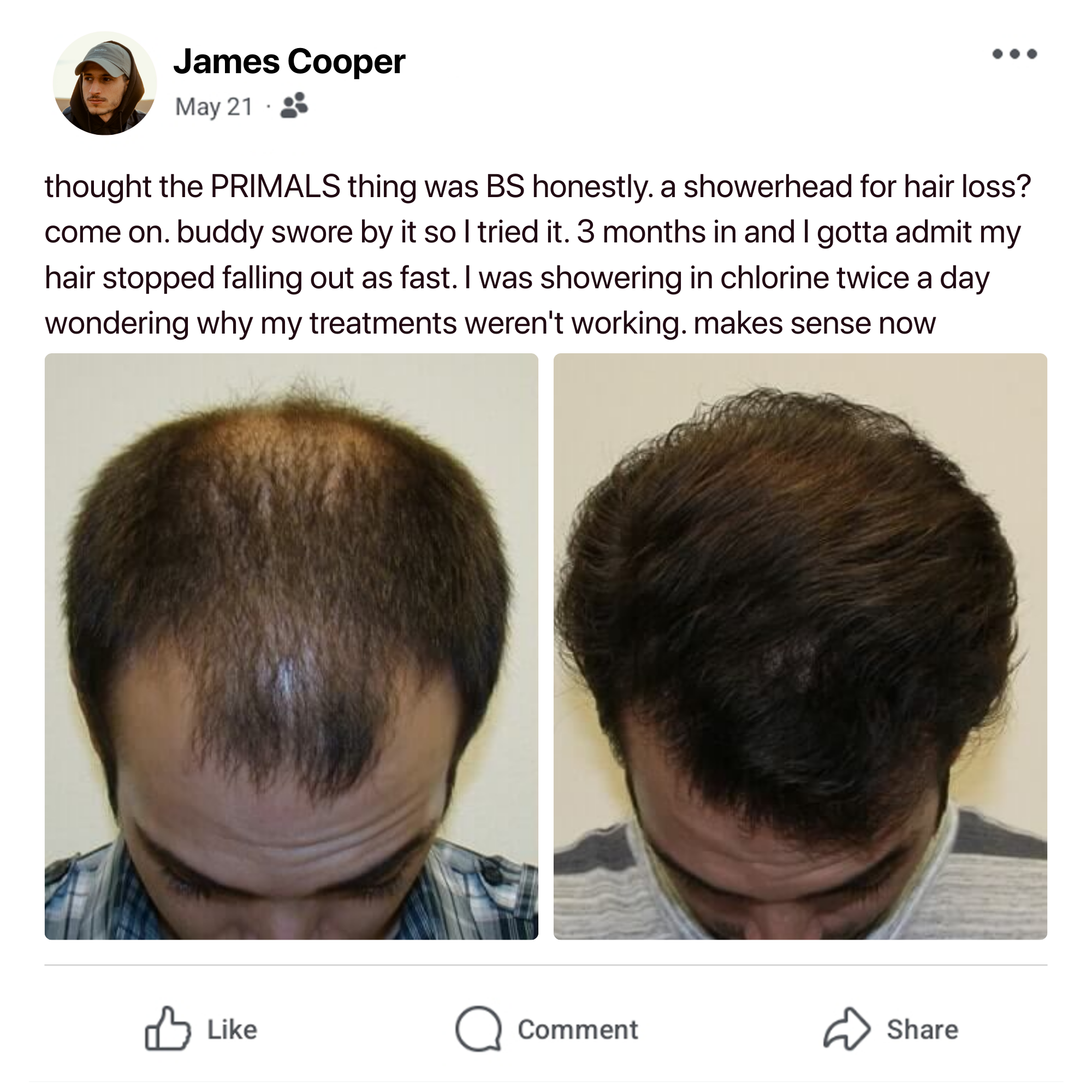 Primals King Facebook ad