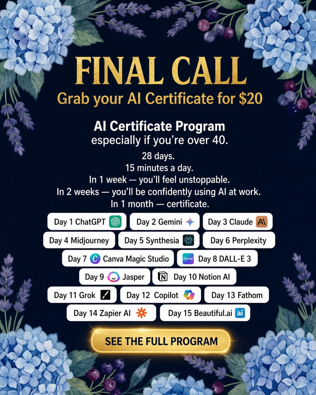 AI Weekly Facebook ad