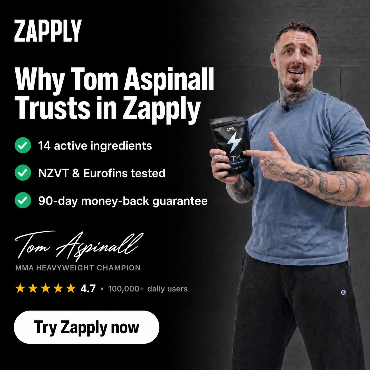 Tom Aspinall Facebook ad