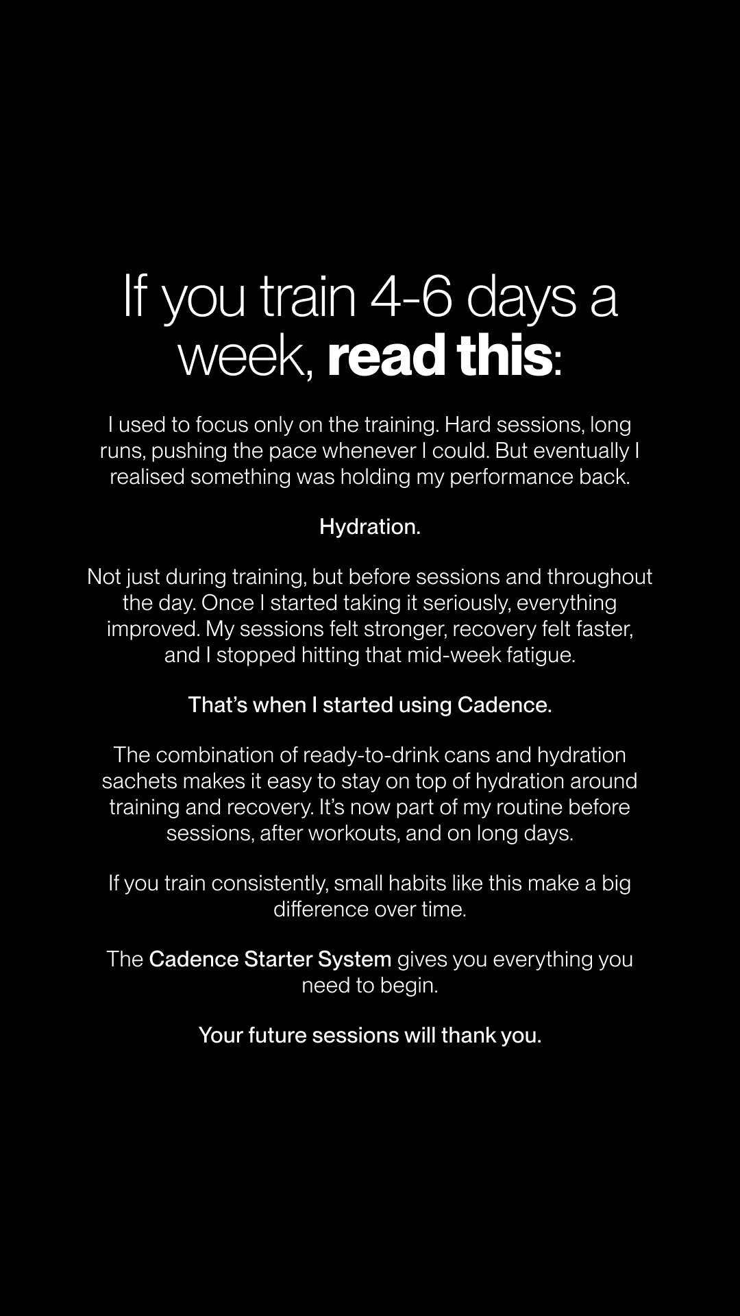 Use Cadence Facebook ad