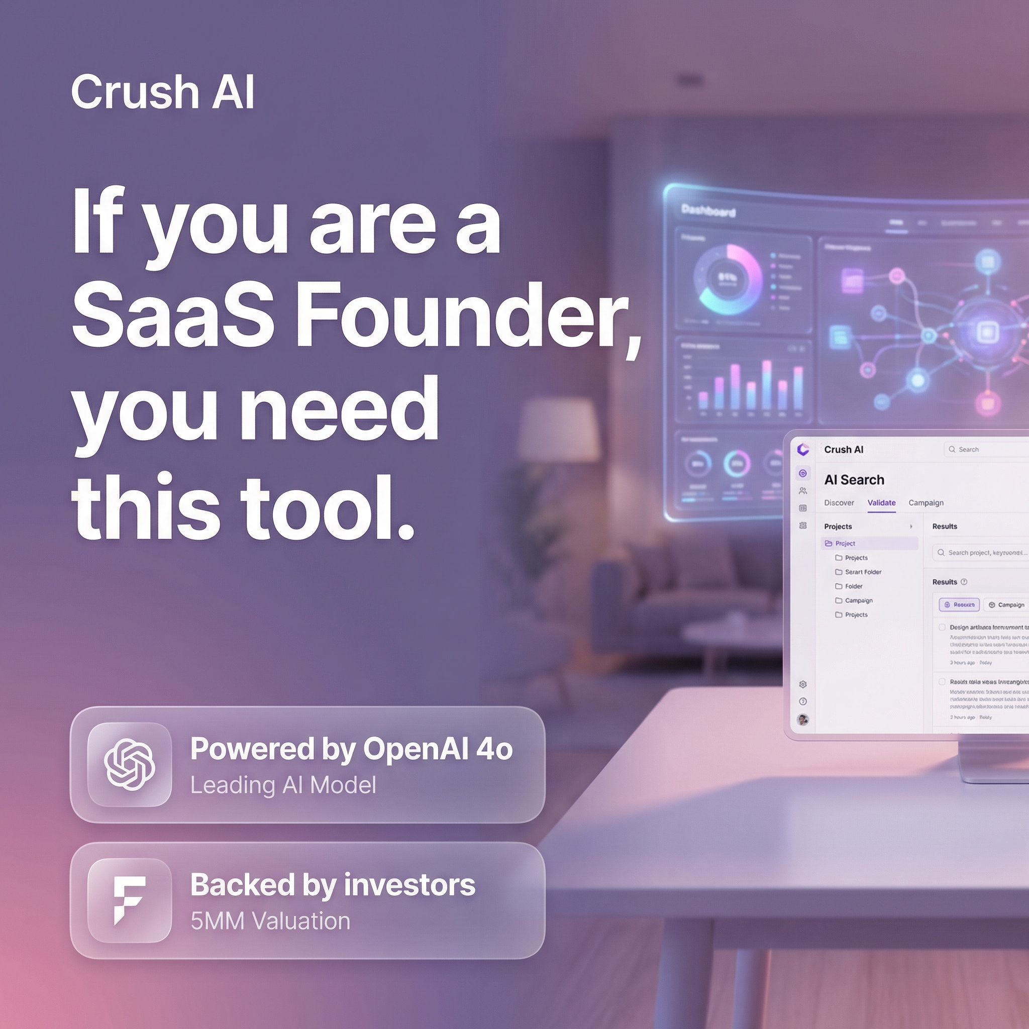 trycrush.ai Facebook ad