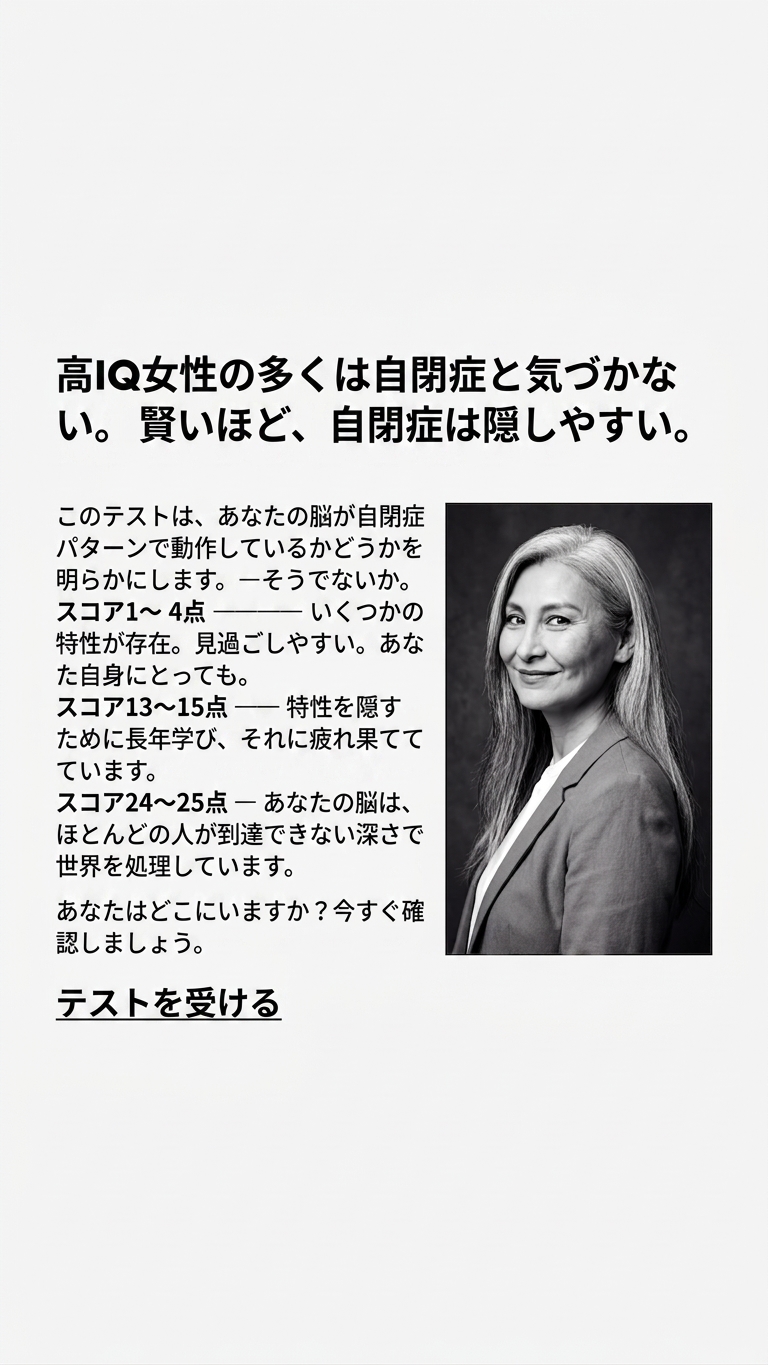International IQ test Facebook ad