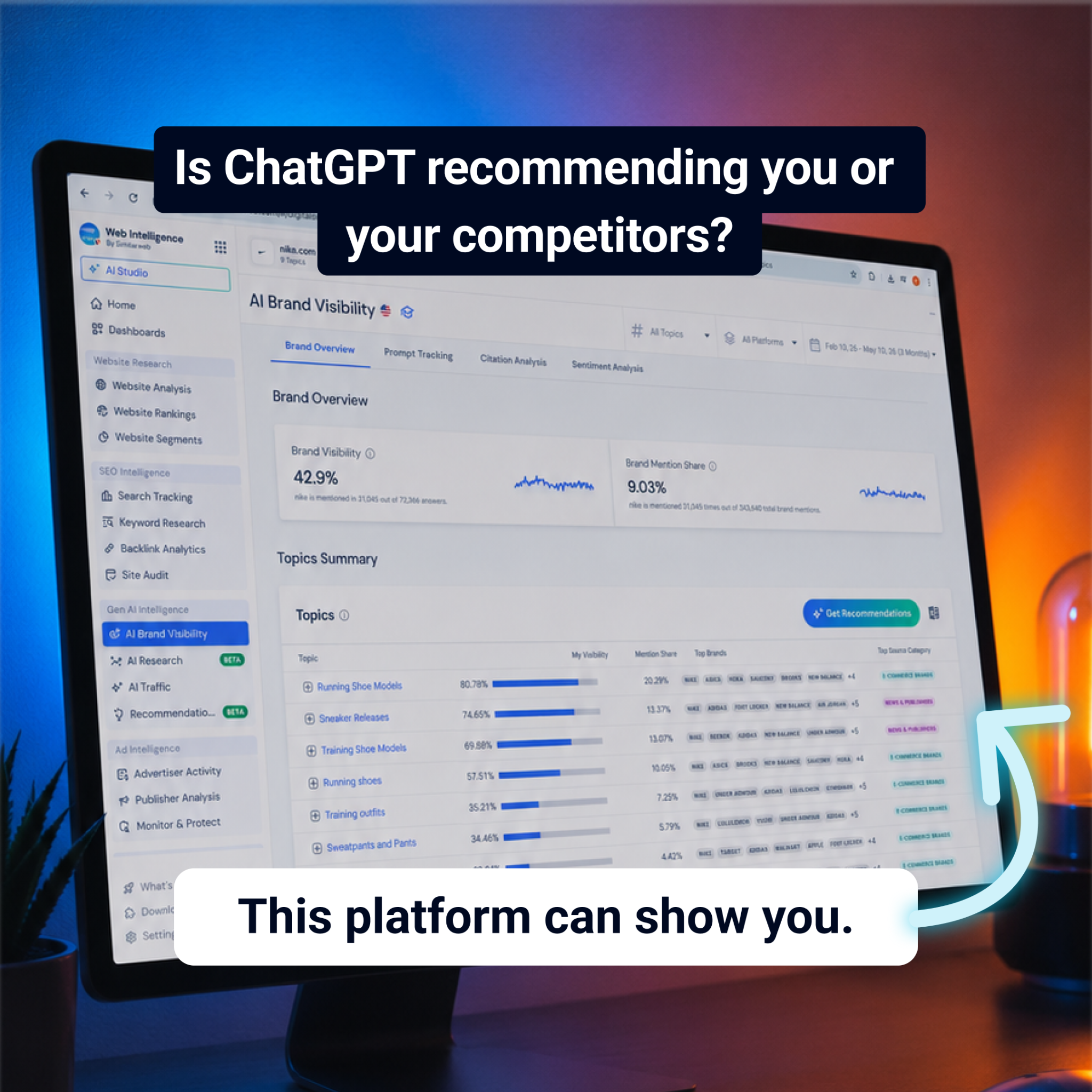 Similarweb Facebook ad