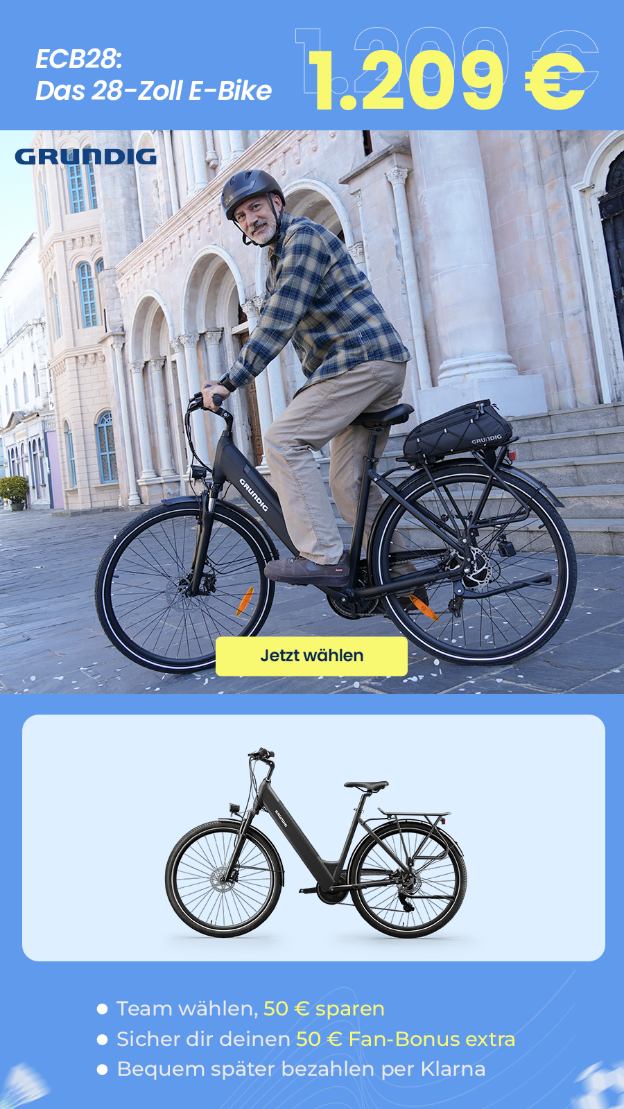 Grundig-bike Facebook ad