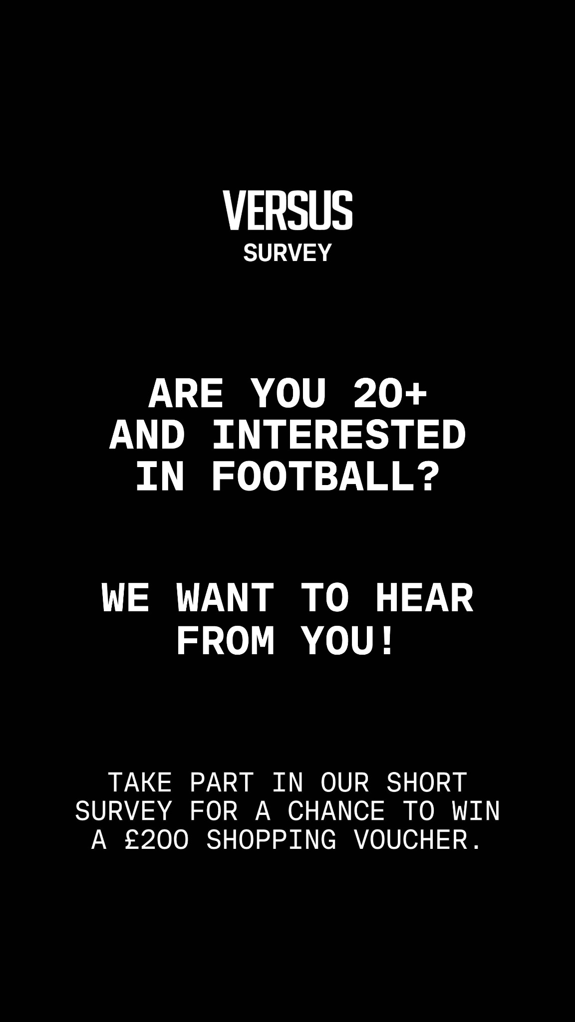 VERSUS Facebook ad from Jul 3, 2026