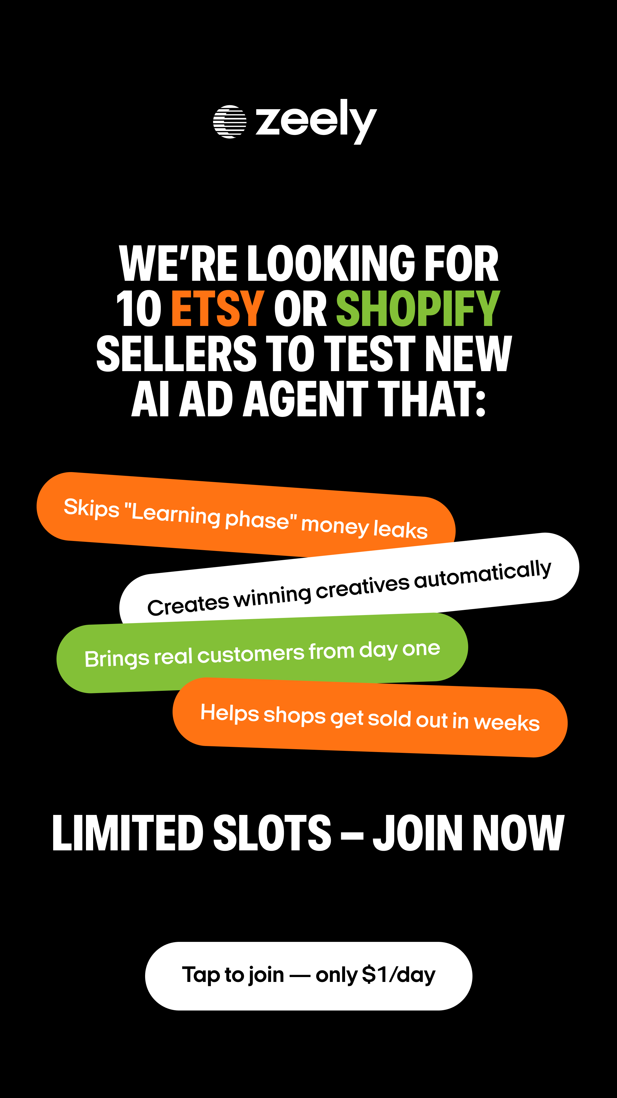 Zeely Facebook ad