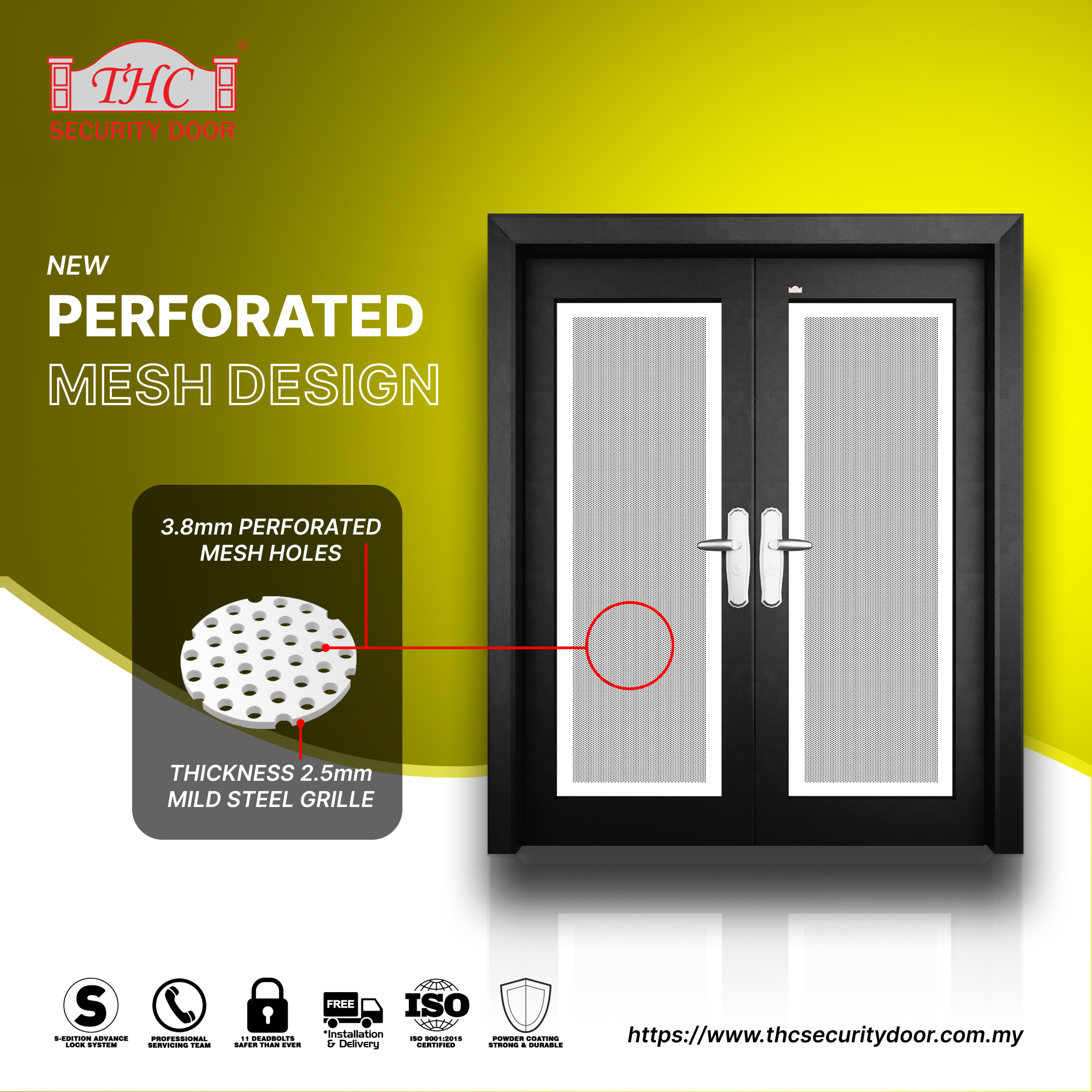 THC Security DOOR Facebook ad: Secure Your Home, Secure Your Peace of Mind