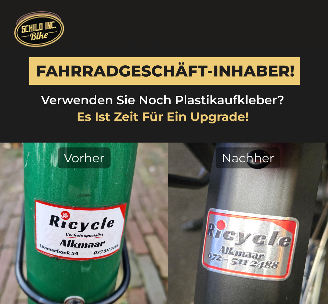 Schild Inc. Facebook ad: Fahrradläden, aufgepasst!