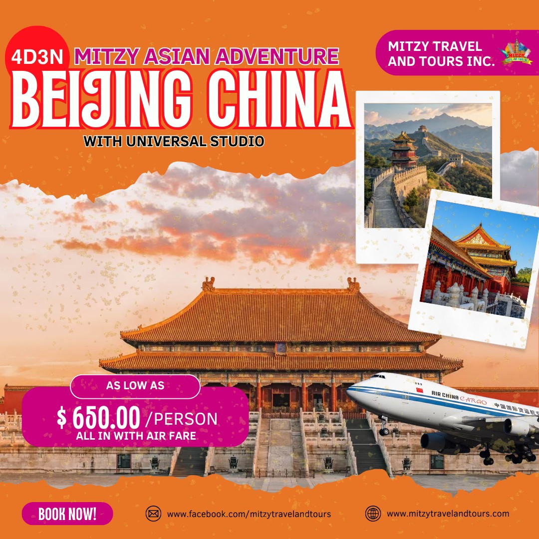 Mitzy Travel and Tours Facebook ad