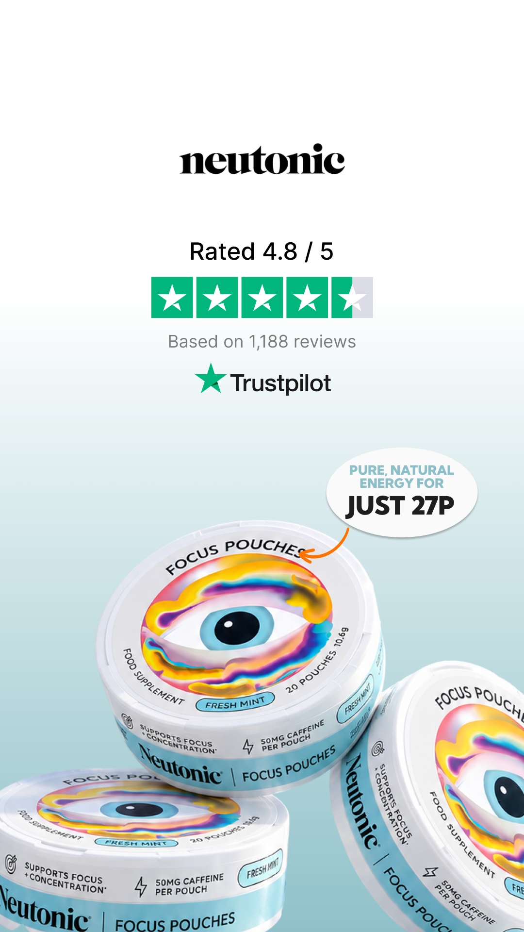 Neutonic Facebook ad: There’s a better way to focus.