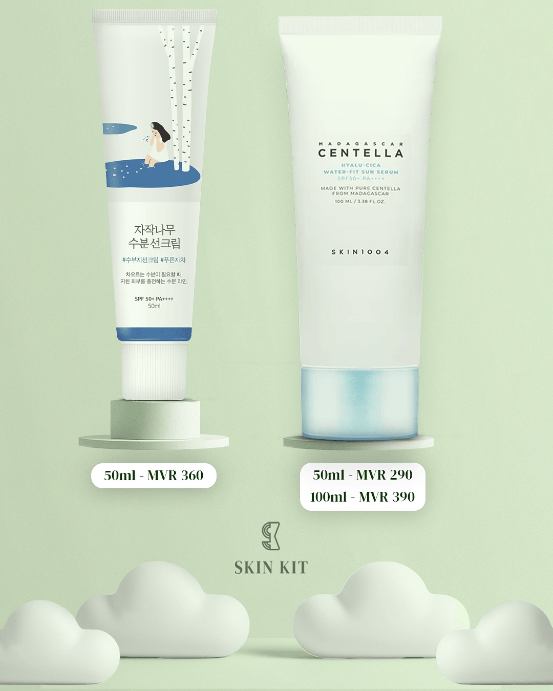 The Skin Kit Facebook ad: Curated skincare for you.