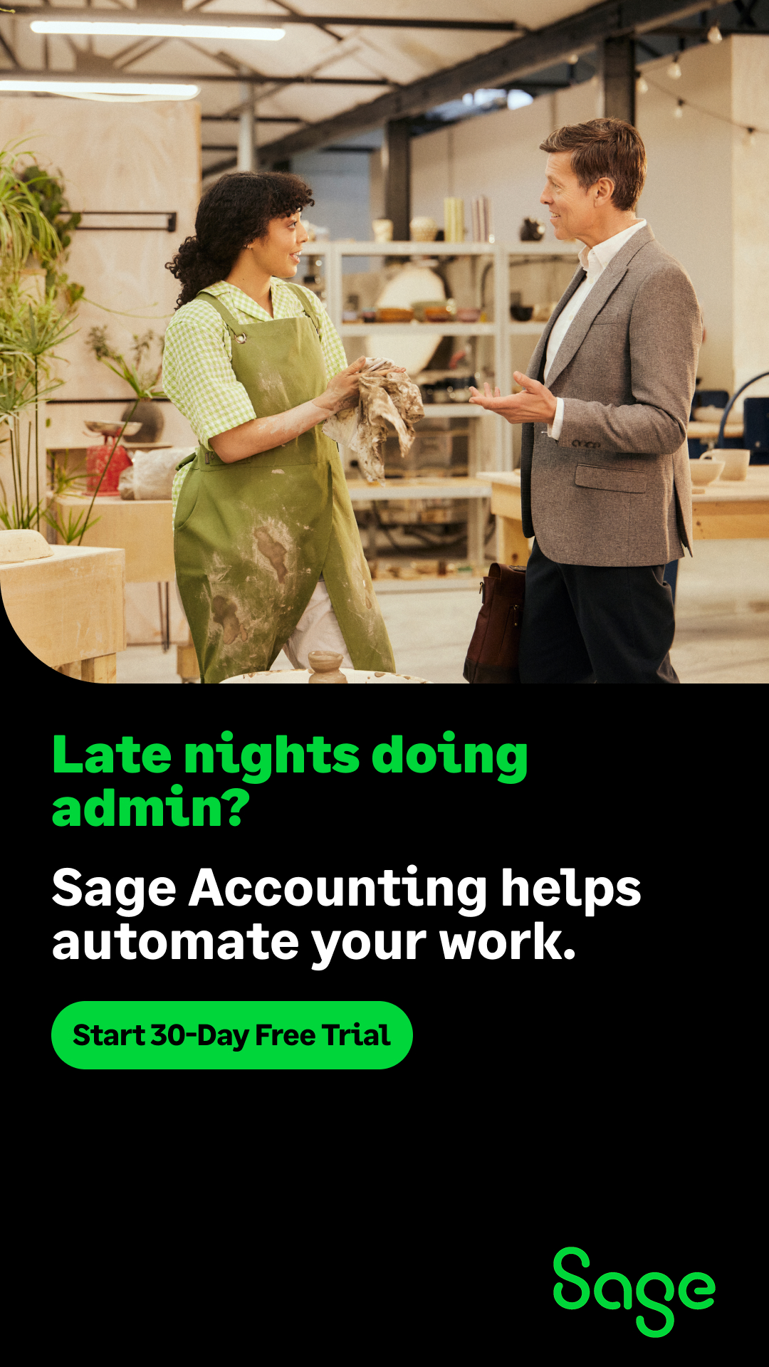 Sage Facebook ad