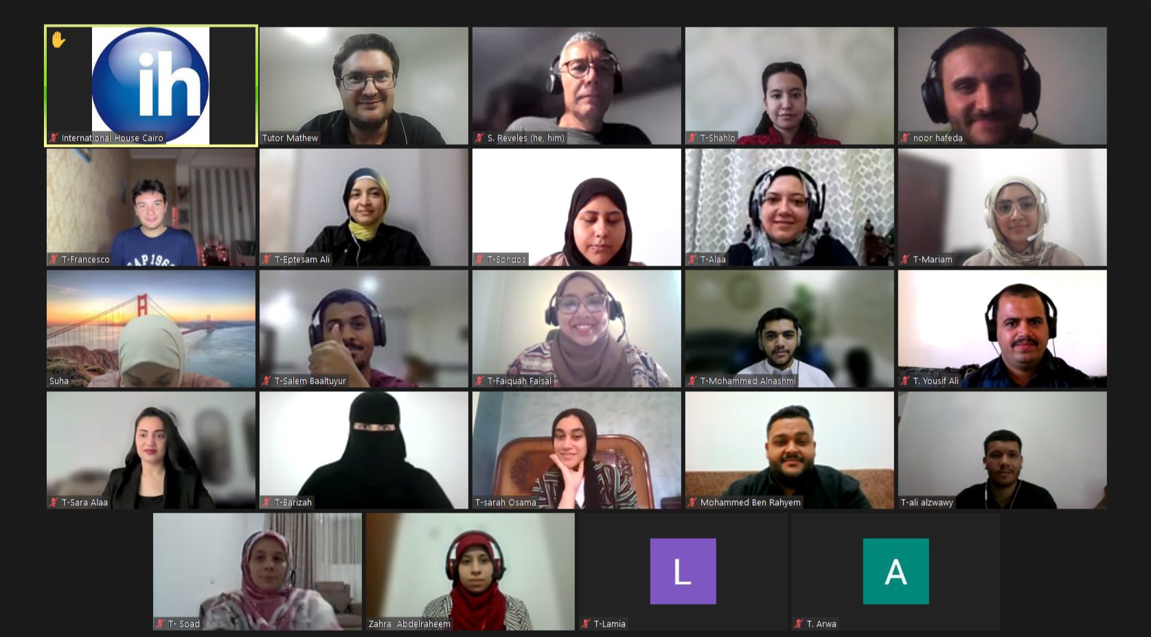 International House Cairo Facebook ad: This CELTA Online group brings together Italians, Libyans…