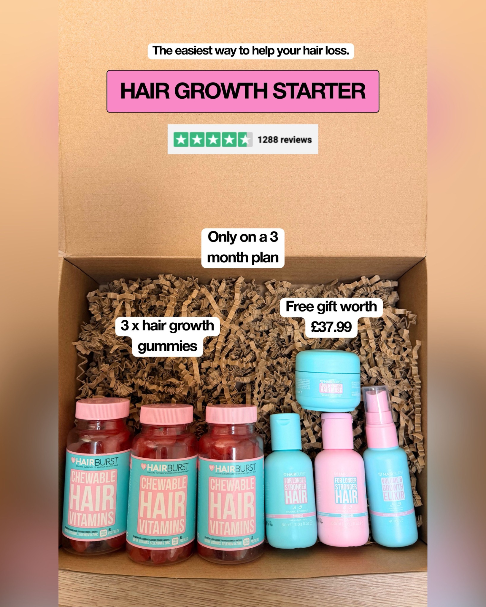 Hairburst Facebook ad