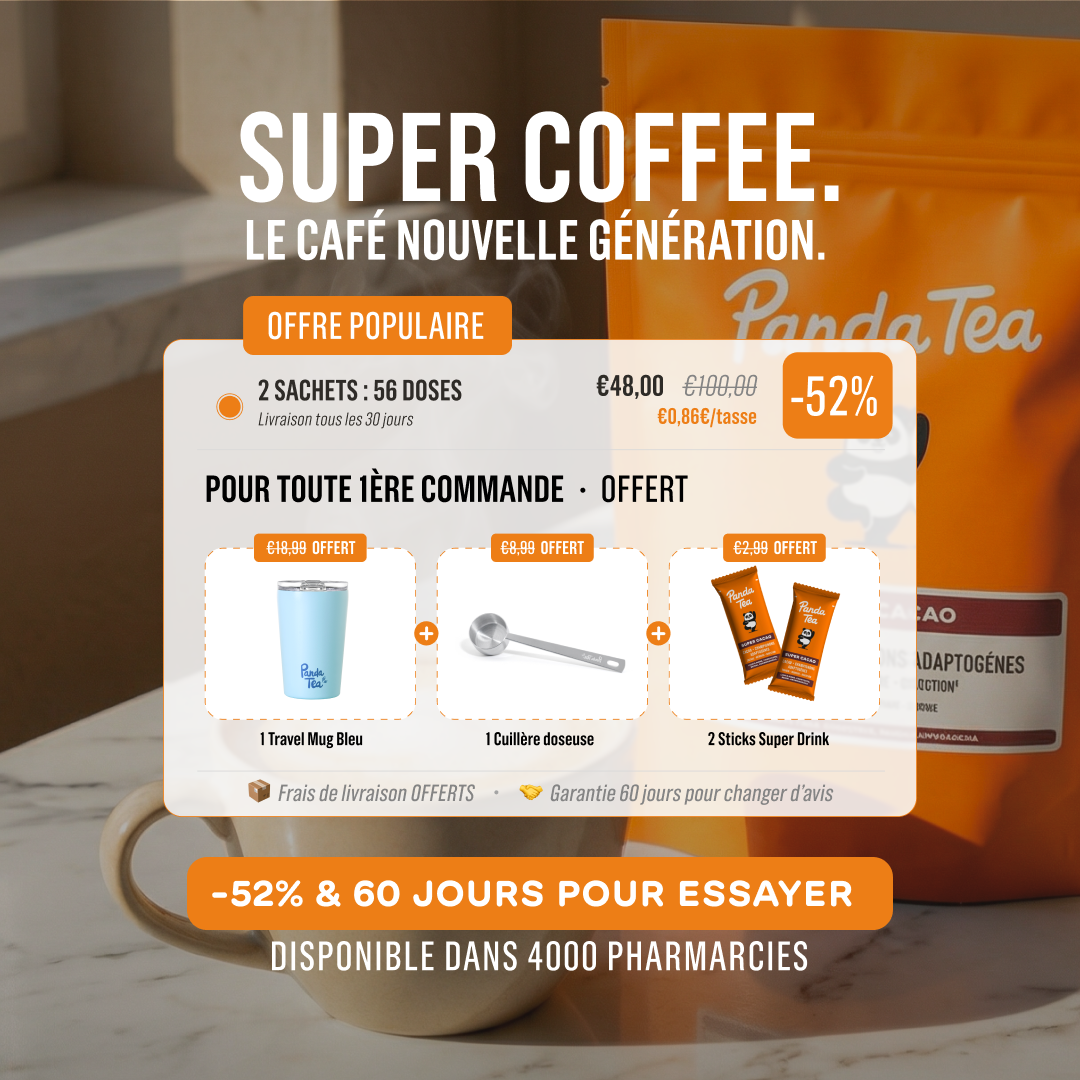 Panda Tea Facebook ad: Garantie 60 jours pour changer d'avis
