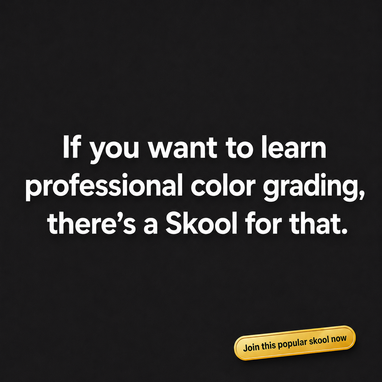 Skool Facebook ad