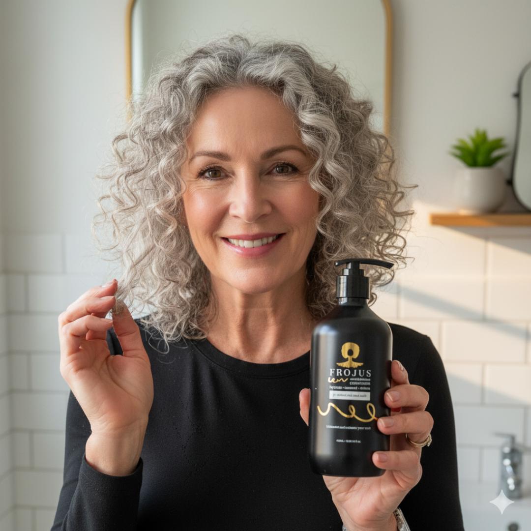 Frojus - Curly Hair Products Facebook ad: Your best curls start here.
