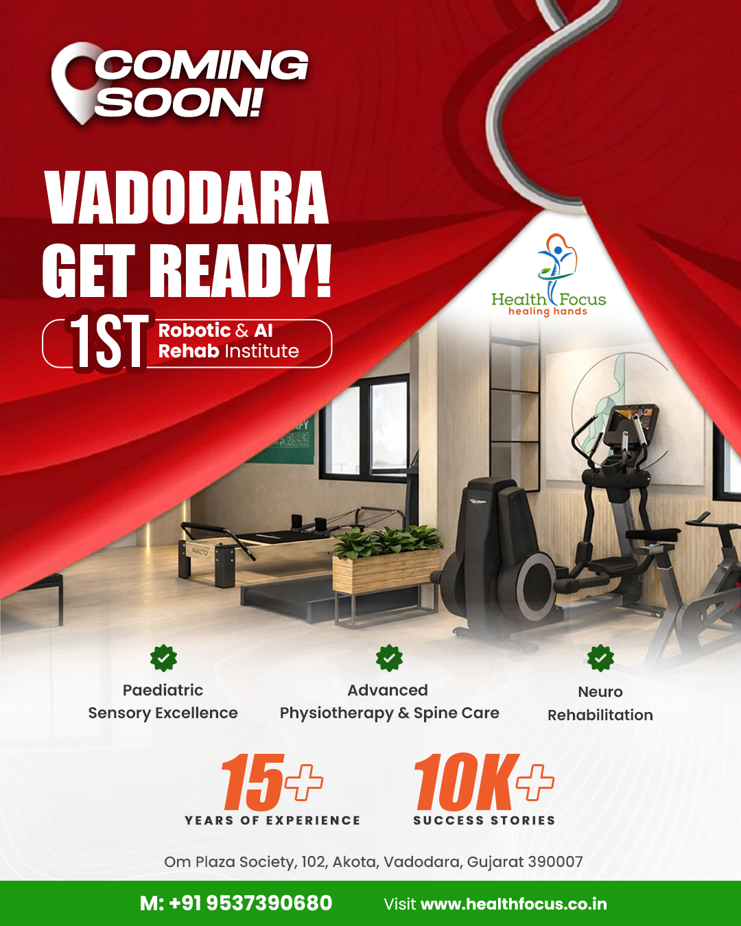 Health Focus Physiotherapy Facebook ad from Mar 20, 2026