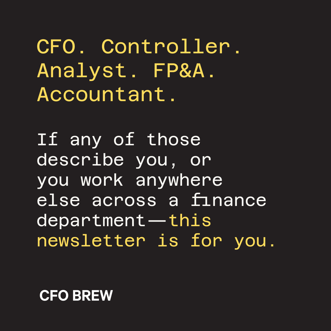 CFO Brew Facebook ad: Stay CFO-savvy: get must-read news straight to your inbox