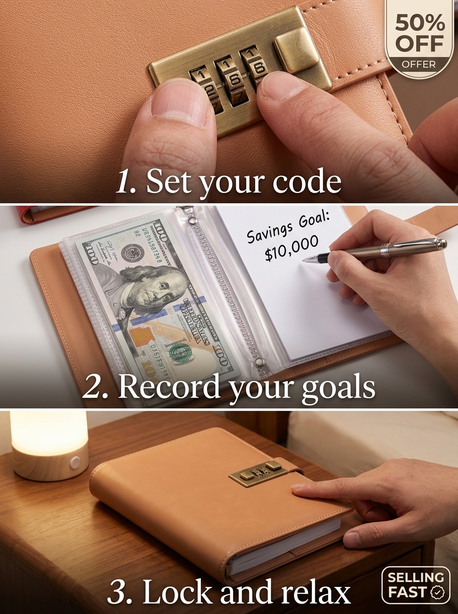 Mindsparkl Facebook ad: Lockable Savings Notebook