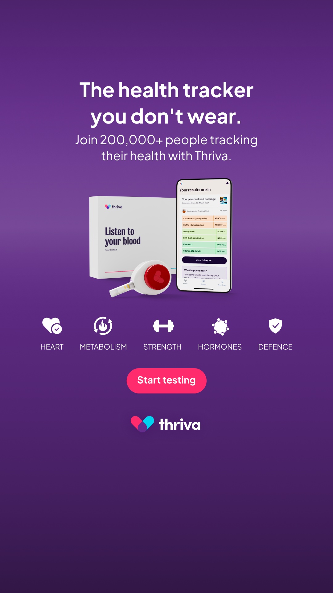 Thriva Facebook ad from Jul 16, 2026