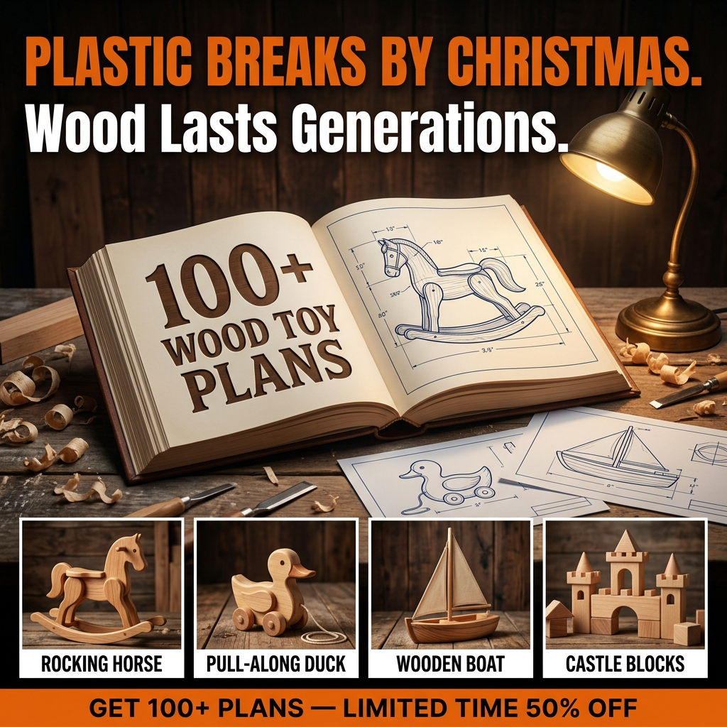 Master Crafts DIY Facebook ad: 100+ Wood Toy Plans Collection