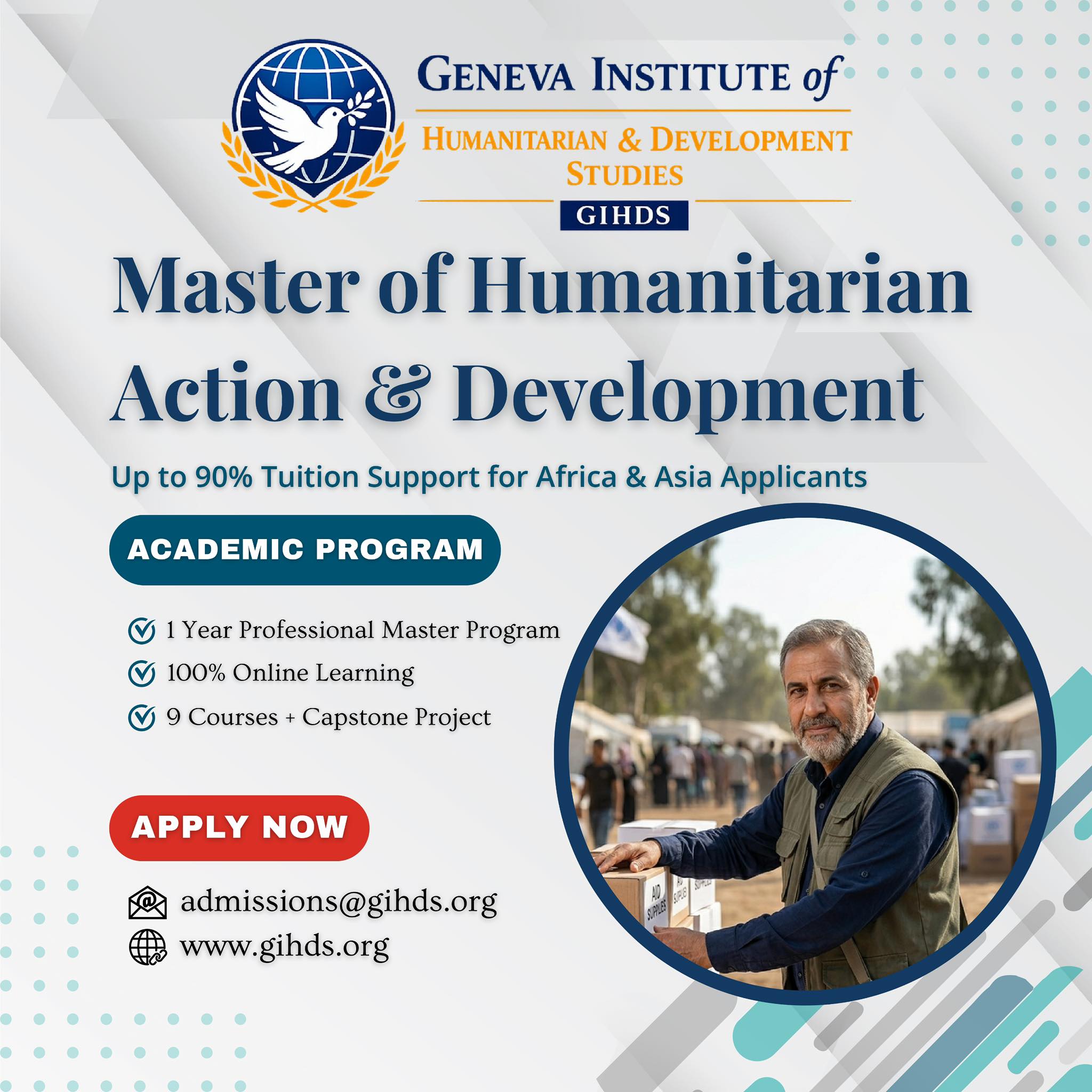 Geneva Institute of Humanitarian & Development Studies Facebook ad