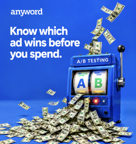 anyword Facebook ad: Stop paying to find out what works