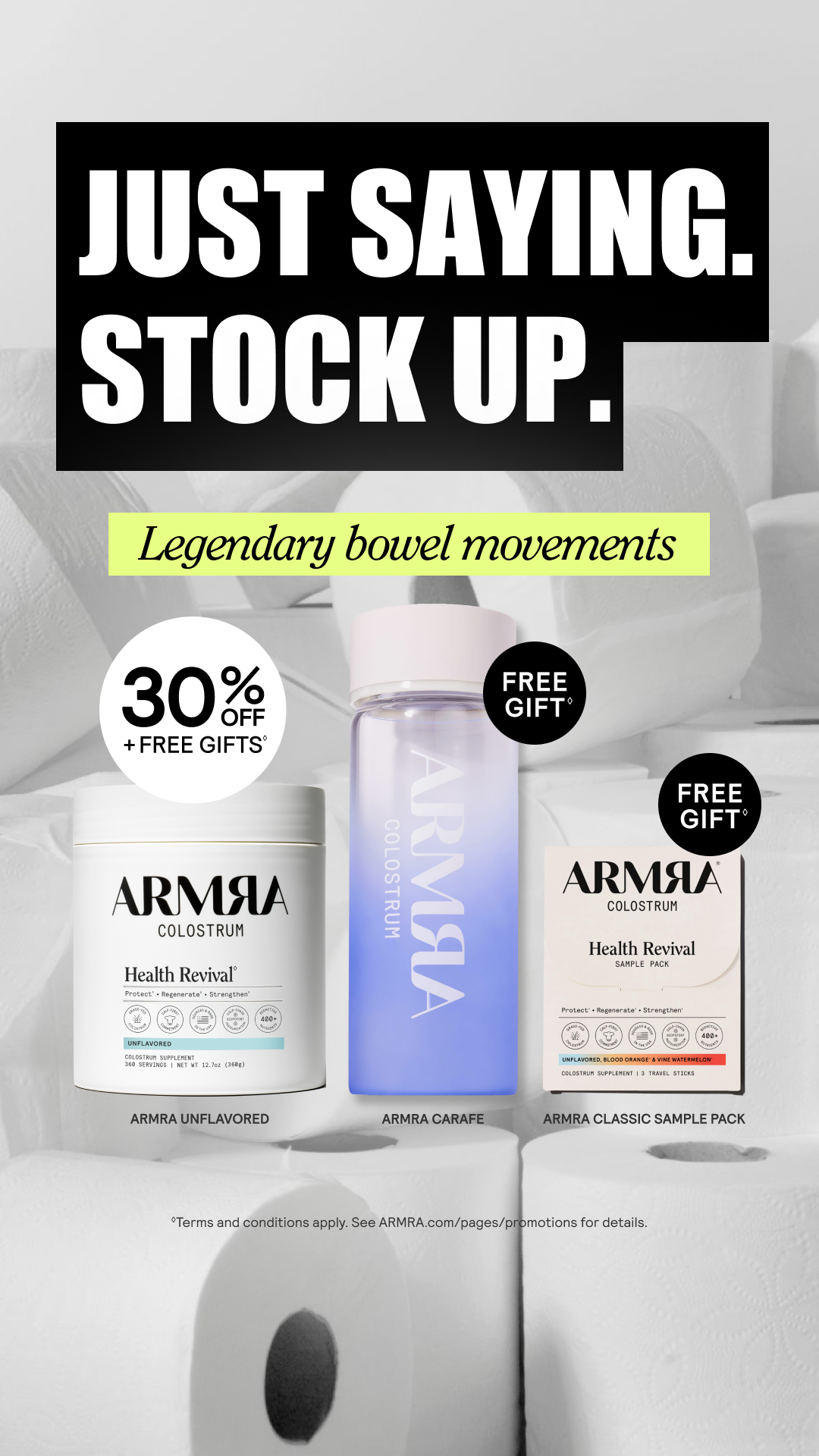 ARMRA Facebook ad