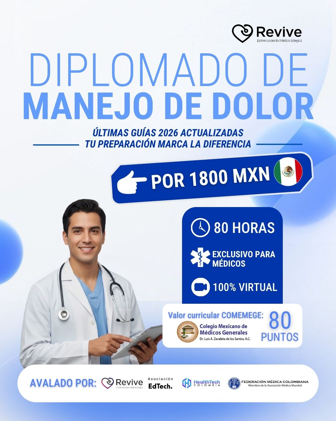Revive Entrenamiento Médico Facebook ad