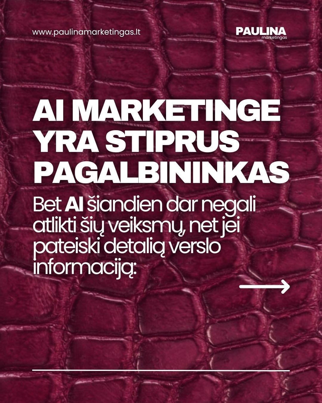 Paulina Marketingas Facebook ad: Pastaruoju metu vis dažniau girdžiu frazę: Kam mums…