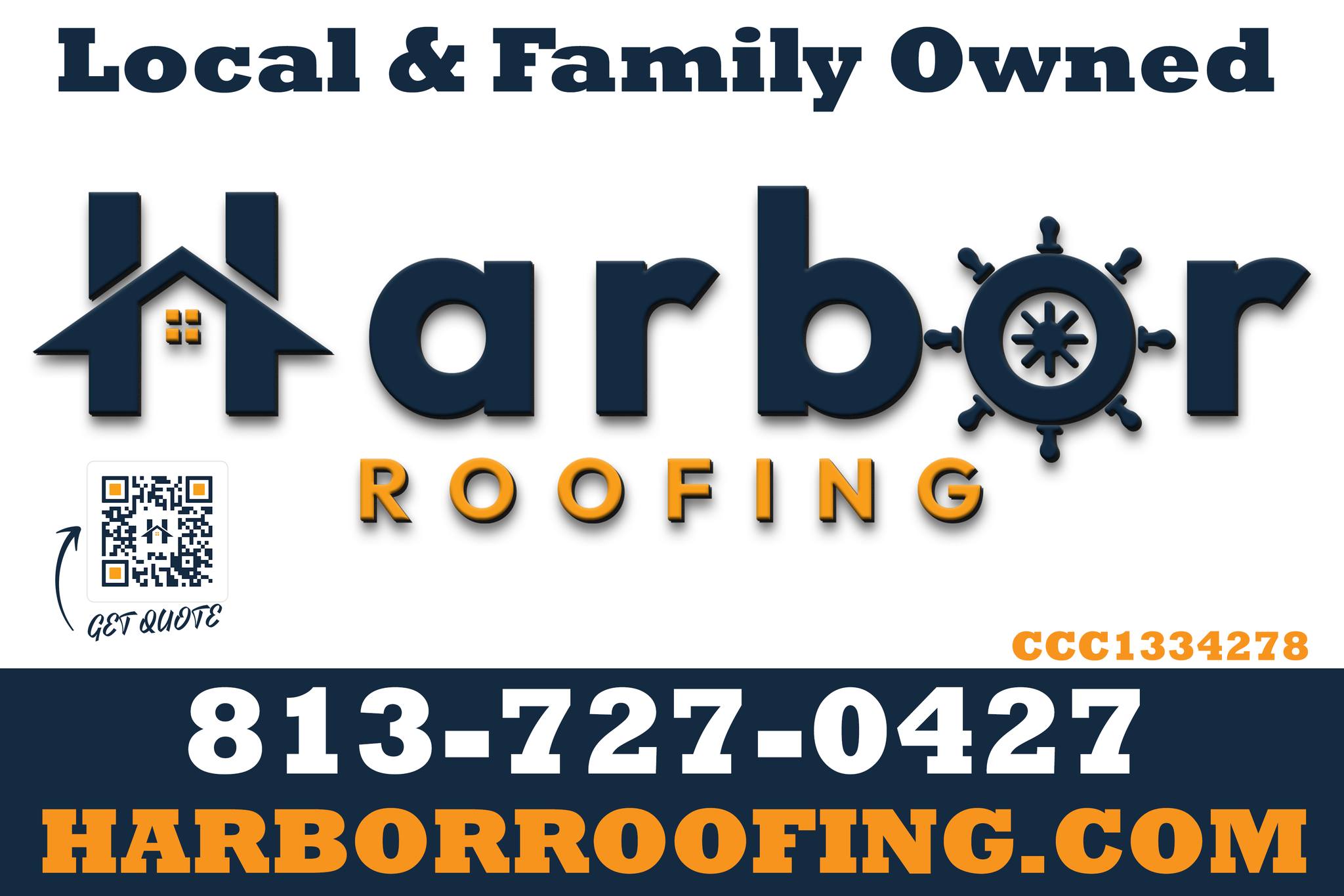 Harbor Roofing Facebook ad: FREE ROOF ESTIMATE