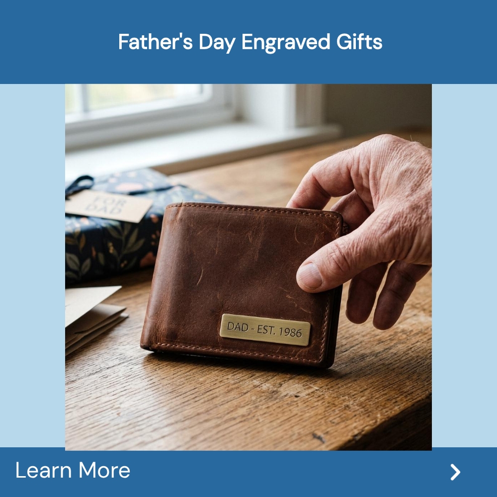 Trending Picks Central Facebook ad: Father's Day Engraved Gifts!