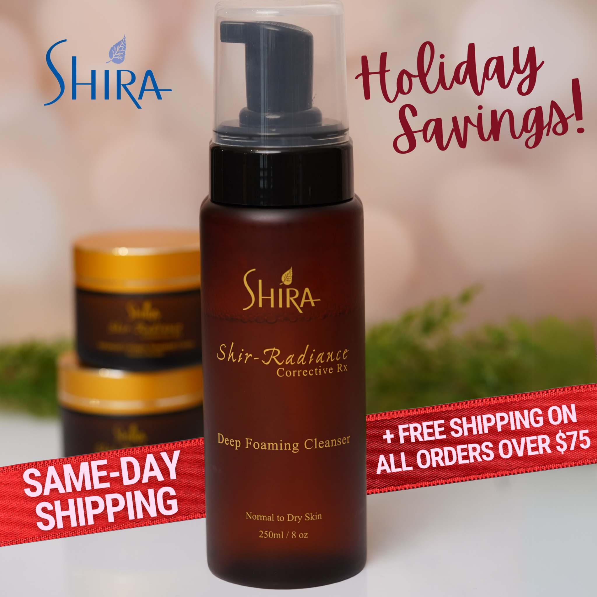 Shira Esthetics Facebook ad: Fast and Free: Same-Day Shipping & Free Shipping on Shira…