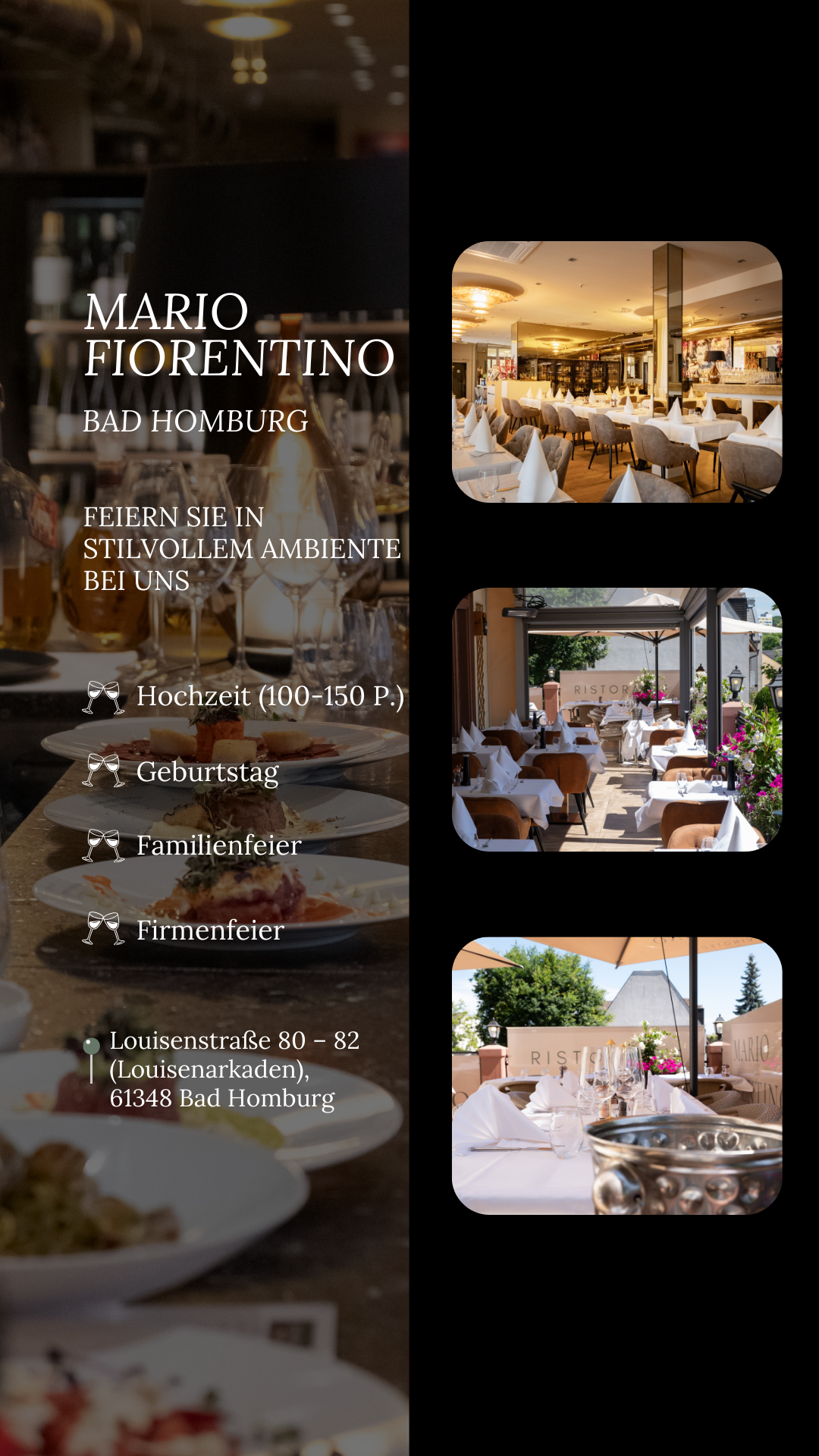 Mario Fiorentino Ristorante Vinoteca Bad Homburg Facebook ad from Dec 1, 2025