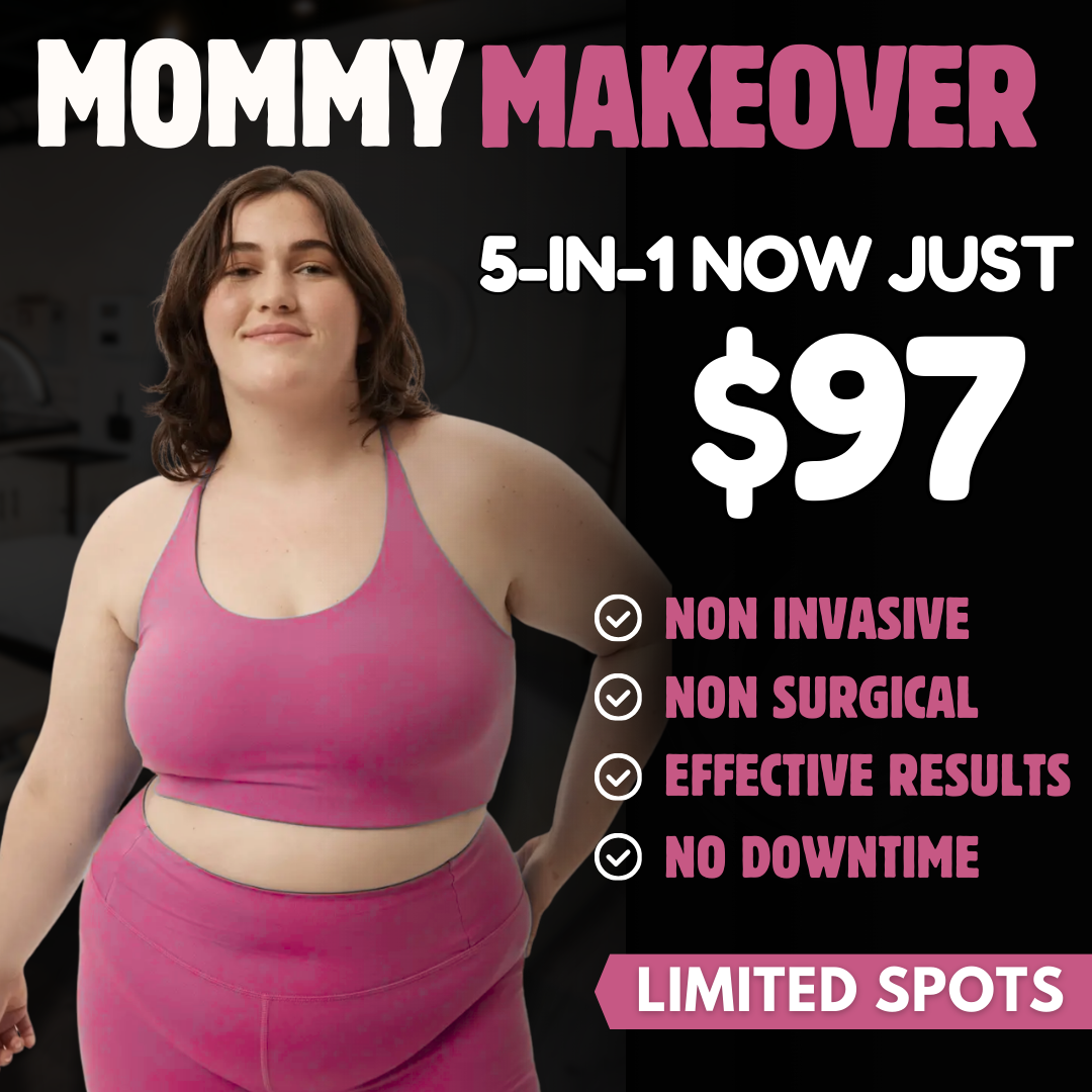 Healing House Yoga and Wellness Facebook ad: 5-in-1 Mommy Makeover Only $97