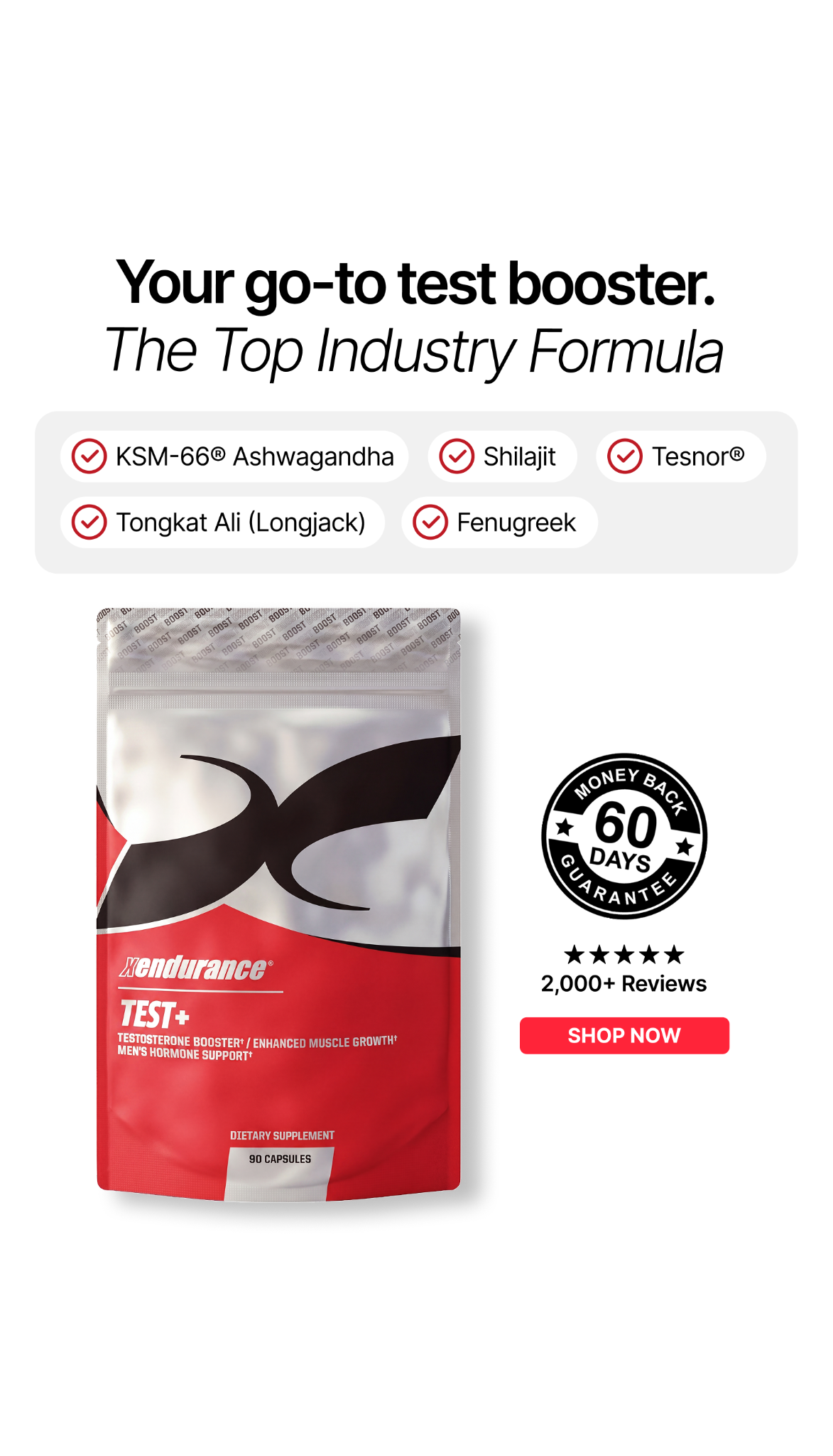 Xendurance Facebook ad from Aug 14, 2026