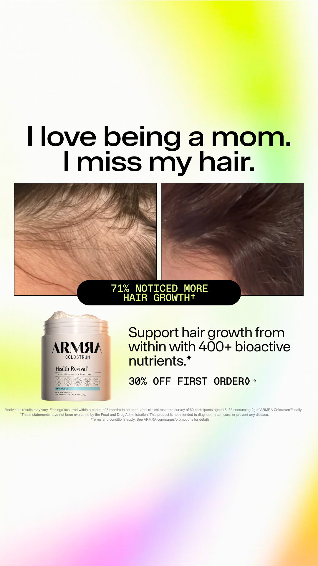 ARMRA Facebook ad