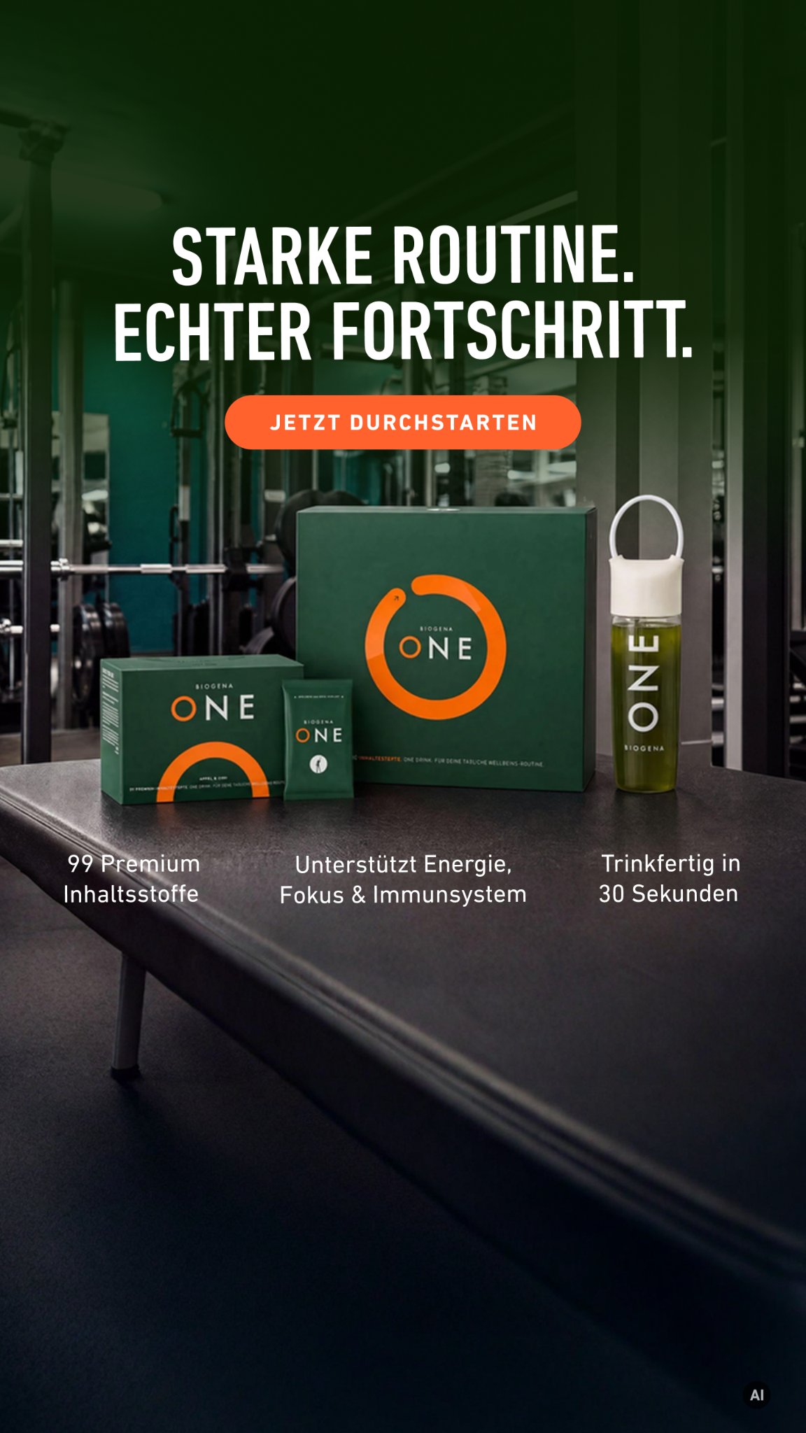 BIOGENA ONE Facebook ad