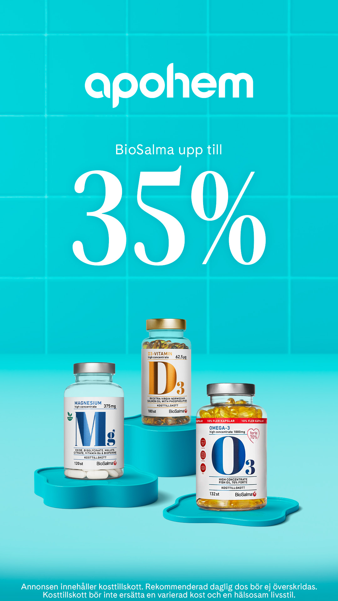Apohem Facebook ad: Upp till 35%