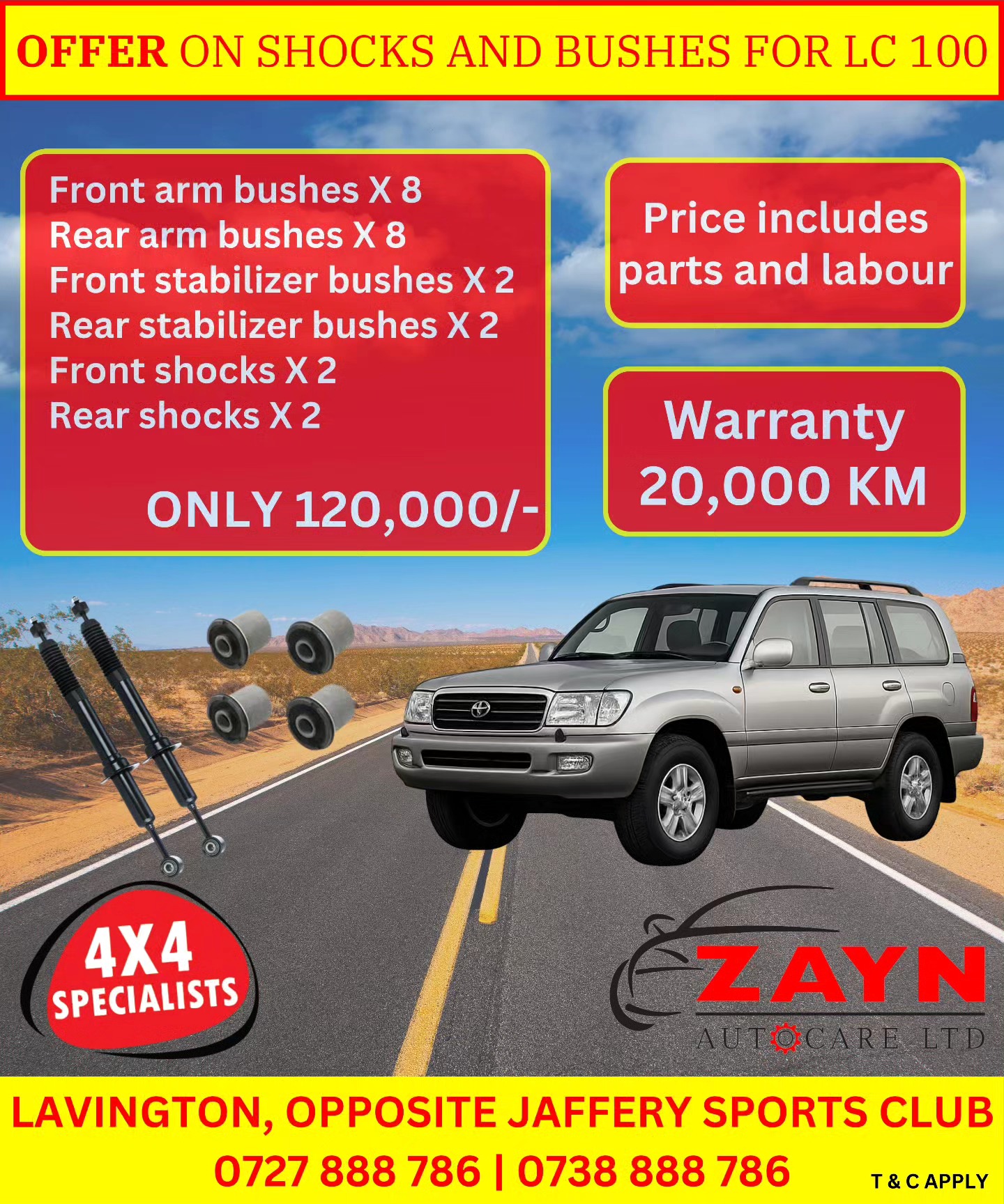 Zayn Auto Care Ltd Facebook ad: Experience enhanced stability, improved handling, and a…