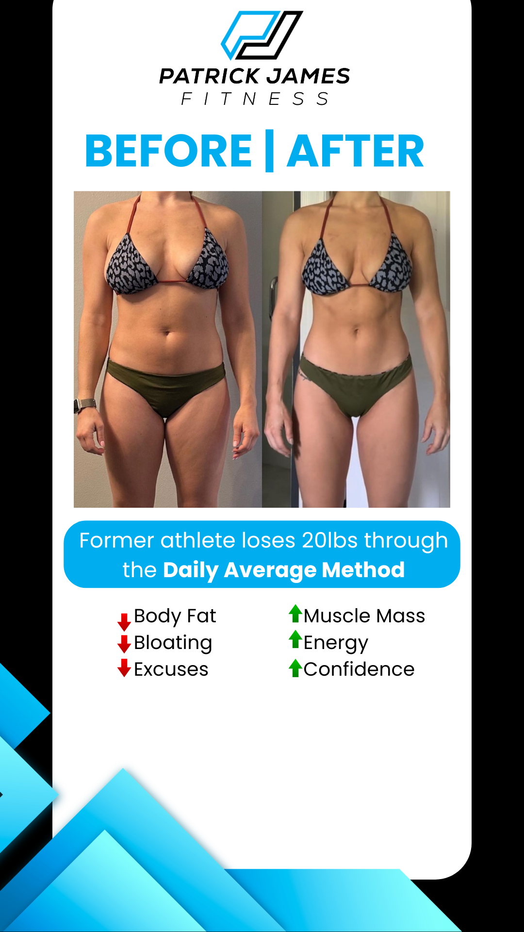 PJ Fitness - Online Coach Facebook ad: You’re not where you want to be physically…