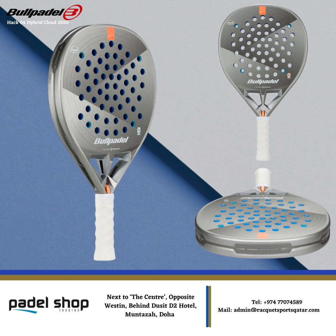 Padel Shop Qatar Facebook ad: One Stop Padel Shop.