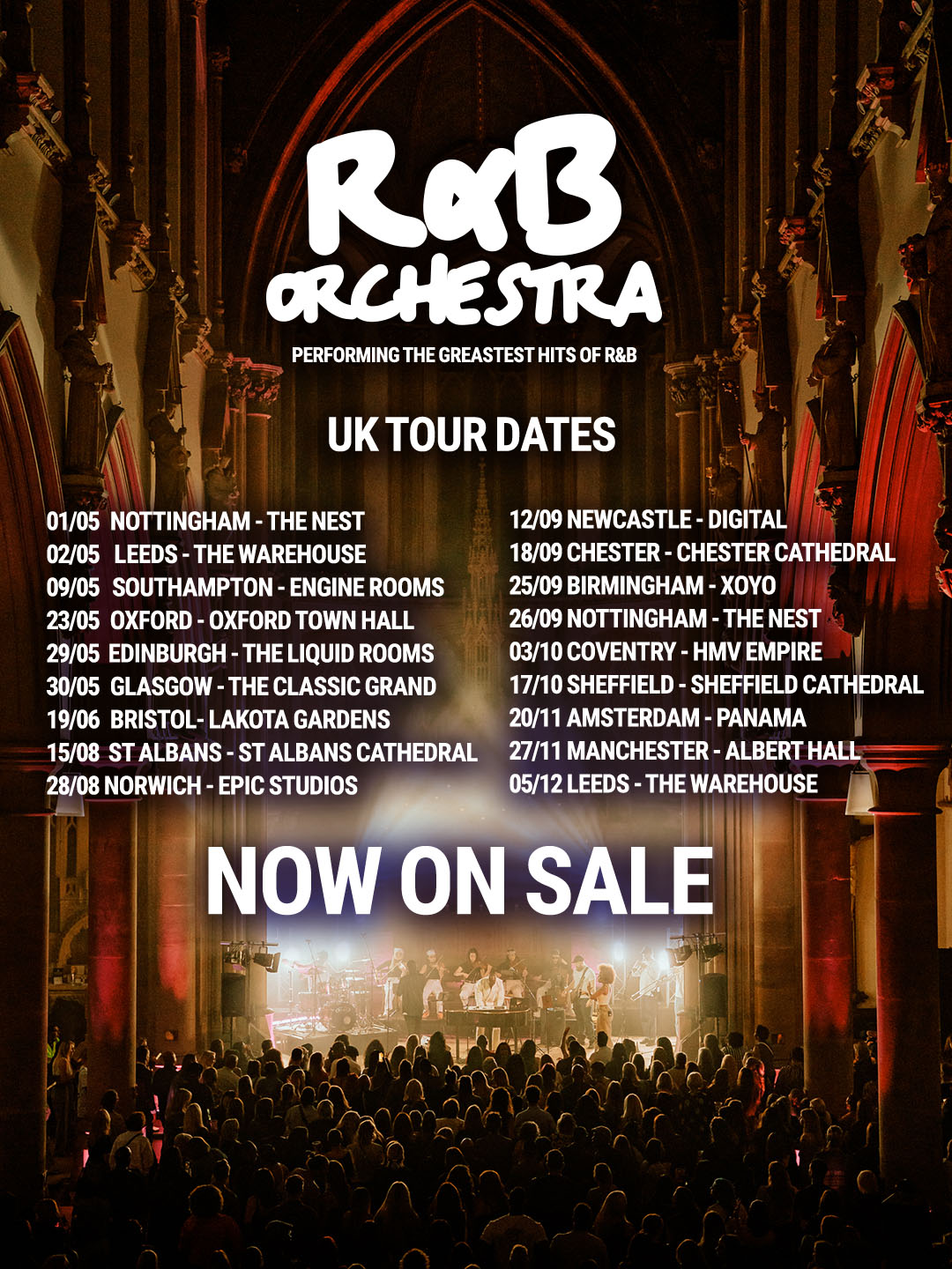 R&B Orchestra Facebook ad: Calling all RnB music fans!