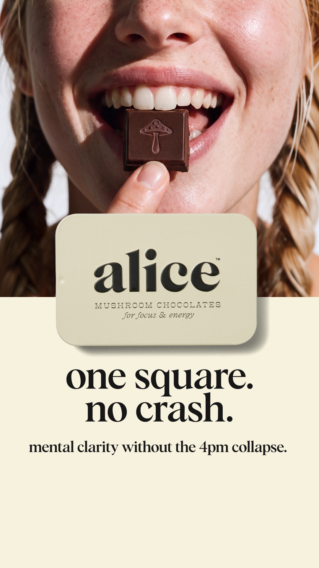 Alice Mushrooms Facebook ad