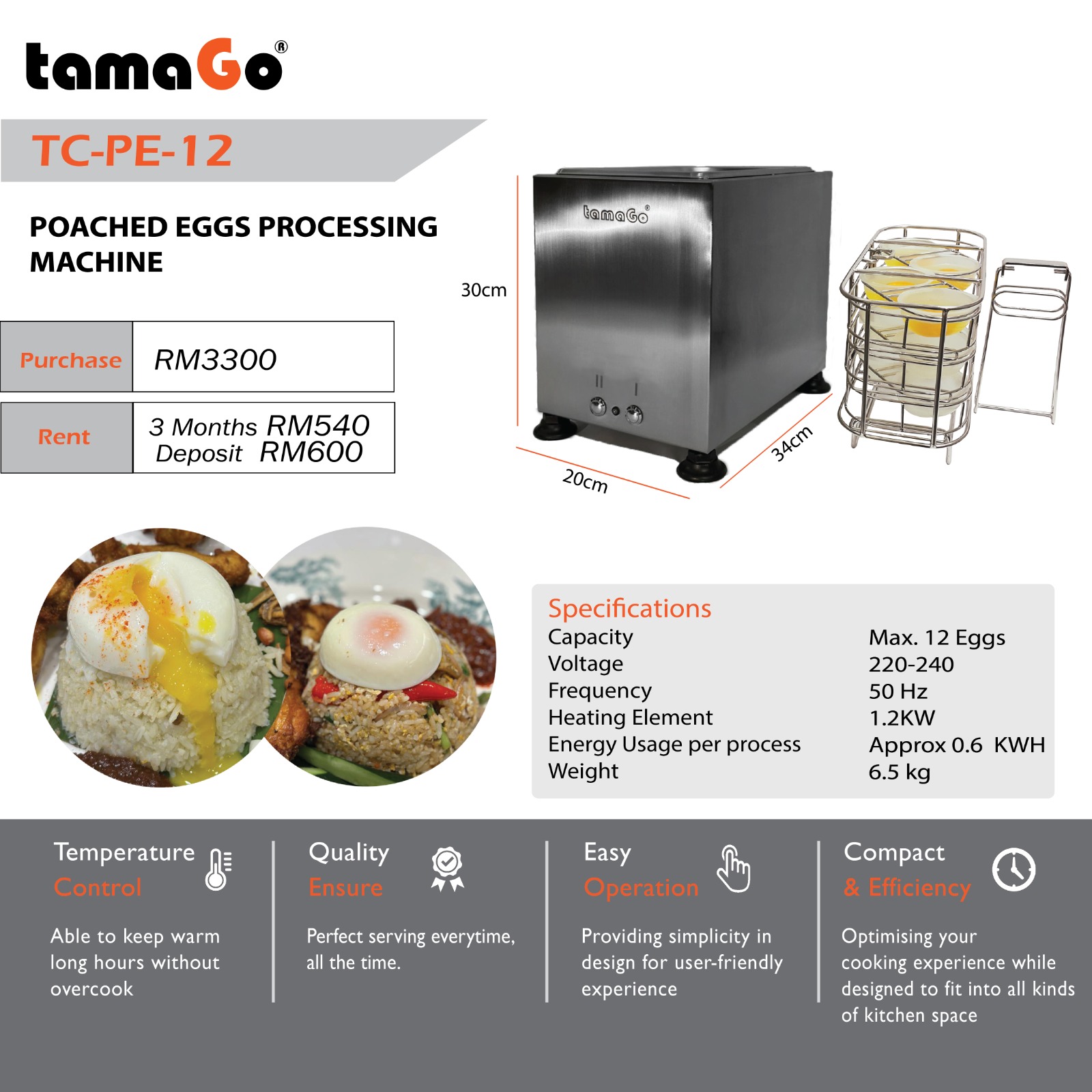 TamaGo Malaysia - Tamago Eggs Processing Machine 蛋自动烹调机 Facebook ad: Perfect Commercial Use Eggs Processing Machine / Boiler…