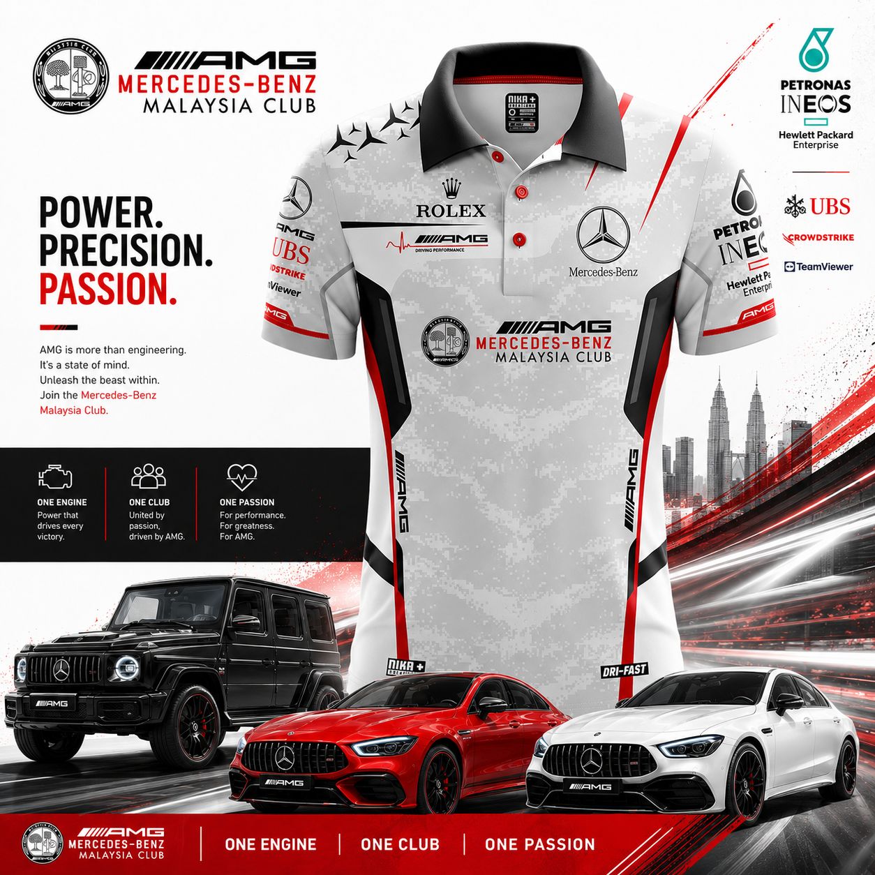 Premium T-Shirt Motorsport Facebook ad: KAIN 100% BERKUALITI TINGGI DAN SEDAP DIPAKAI!